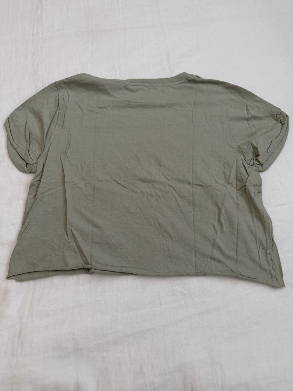 We The Free Boxy Crop Tee in Light Sage - Picture 3 of 3